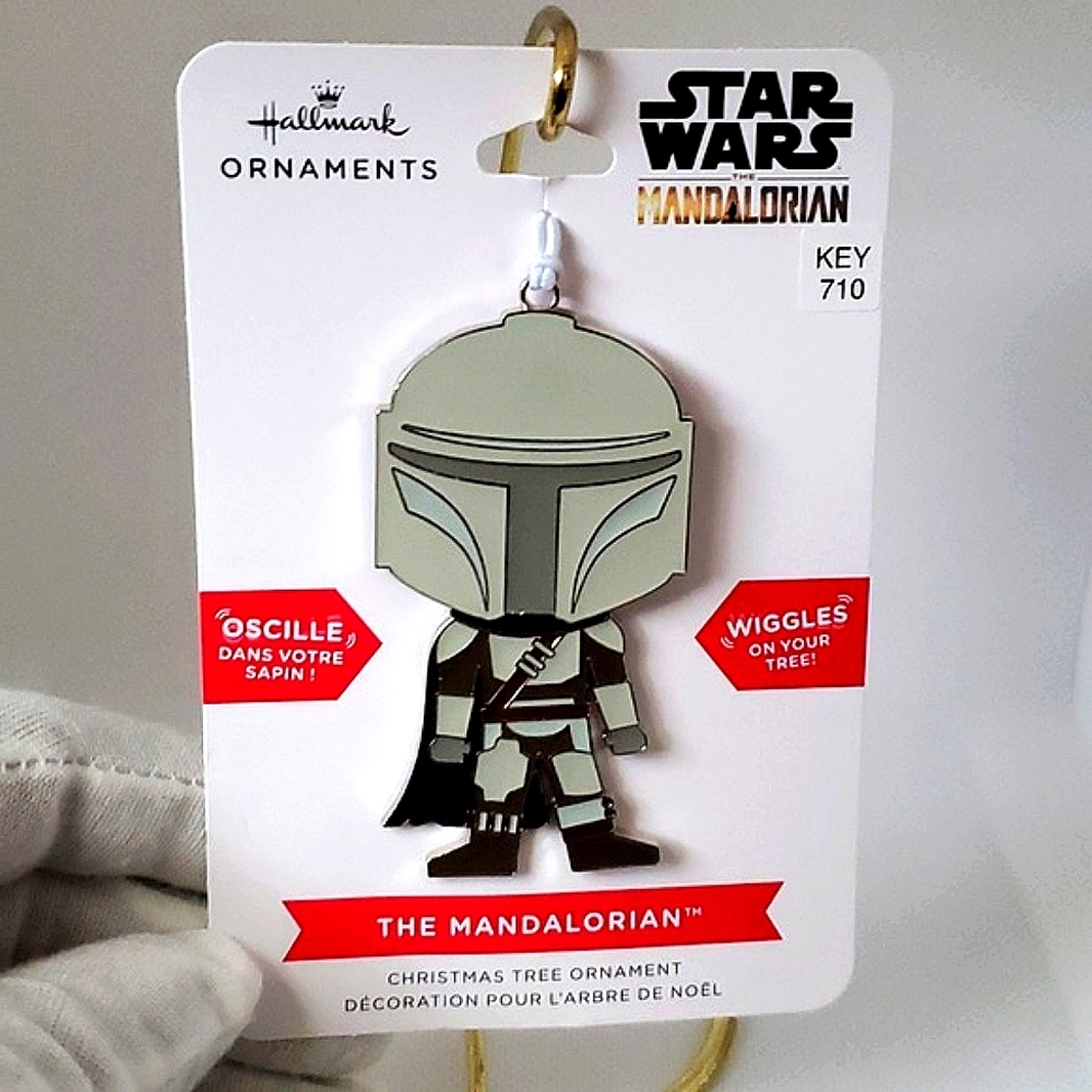 Star Wars The Mandalorian Hallmark Wiggles Christmas Ornament